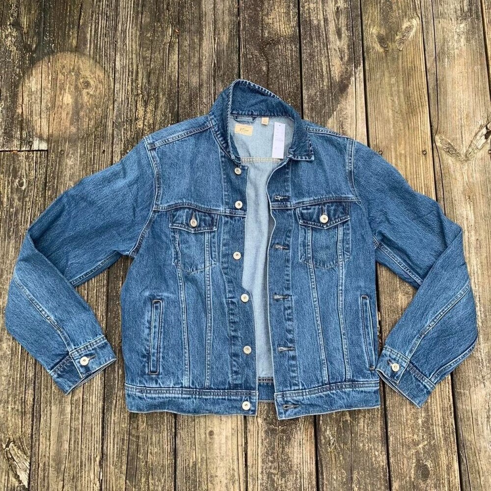 Jcrew Blue Denim Jean Jacket New With Tags nwt medium wash